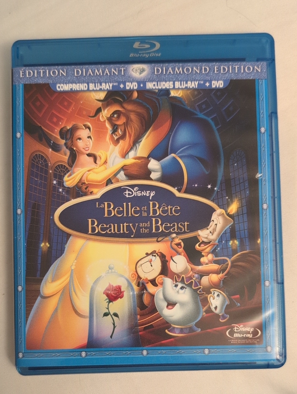 Disney Beauty and the Beast Diamond Edition Blu-Ray & DVD Set